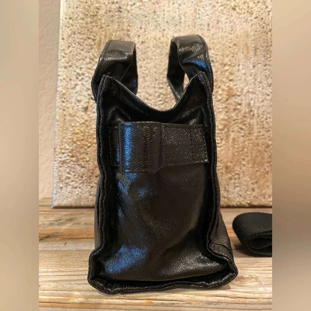 Urban Outfitters Sold Out BDG Serena Coated Denim Mini Tote Bag (Like New) Black - Picture 6 of 16